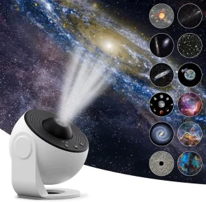 12-in-1 Planetarium Galaxy Star Projector Rotating Nebula Lamp Timed Starry Night Light for Kids Bedroom