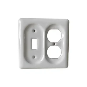 120 Ceramic Self Restoring Switch Panel Vintage Homestay Hotel Light Luxury Wall Switch Socket Simple Panel China