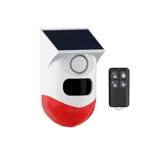 120 dB Siren Alarm Solar Security Light WiFi Outdoor Motion Sensor Remote