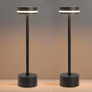 1200mAh Outdoor Pool Table Light 3 Color Stepless Dimming Battery Powered Metal Touch Lamp DC Power Supply for Dining Billiard