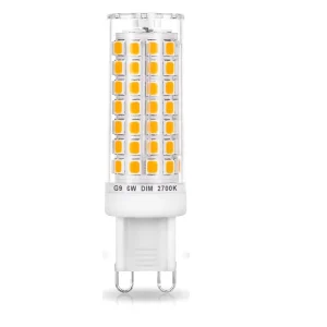 120V/220V G9 LED Corn Light 600 lm 2700K 3000K 4000K 6000K 360° Dimmable 6W for Chandelier Ceiling