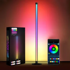 120cm Corner Floor Lamp Music Synchronization USB Smart RGB Floor Lamp Tuya APP Remote Control