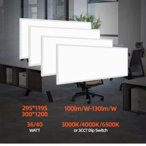 120×30 Recessed LED Ceiling Light Panel SMD2835 Aluminum Modern Design 3000K 4000K 6500K Color Temperature