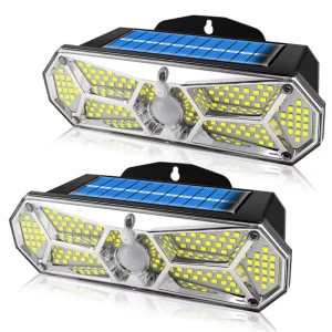 126 LED IP65 Solar Motion Sensor Light Outdoor Waterproof Emergency Security Lamp Wall Mount Garden Courtyard Patio