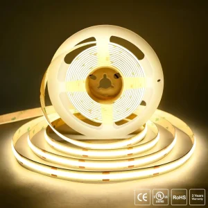 12V 10mm 528 LEDs/m COB LED Strip Light CRI 90+ Dot-Free Self-Adhesive Flexible