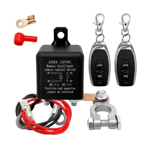 12V 200A Remote Battery Disconnect Switch with Relay for Car, RV and Boat