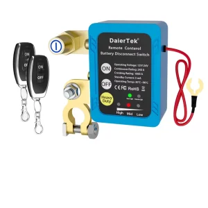 12V 240A Remote Battery Disconnect Switch Automatic Power Shut-Off Kill Switch for Auto, Car, and RV