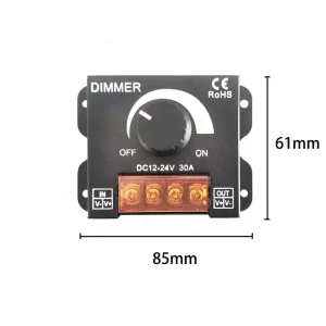 12V 24V 30A LED Dimmer for Soft and Hard Light Strips and Light Bands Brightness Controller