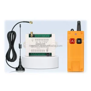 12V 24V 36V Dual-Channel RF Remote Control Relay Switch for DC Motor Pump Actuator Reversing Control