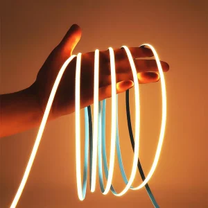 12V 24V 480 LEDs/M COB LED Strip Light IP20 Cuttable Dotless 5M Roll for Shelf Showcase Display Lighting