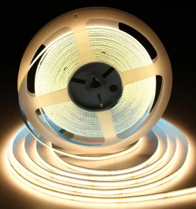 12V/24V 8mm 320 LEDs/m 3000K/4000K/6500K CRI80 IP20 Single-Sided FPC Flexible COB LED Strip Light