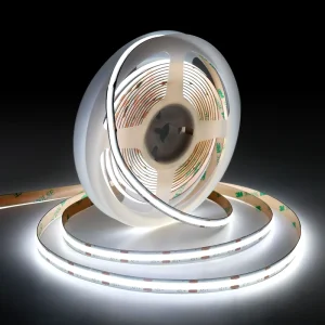 12V 24V COB LED Strip Light 8mm 10mm 320 480 LEDs/m White 3000K 4000K 5000K 6500K Flexible Dimmable