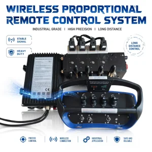 12V 24V Crane Remote Control Kit 4 Levers Wireless Remote Control Radio Remote Controller Solenoid Valve Remote Control Wireless