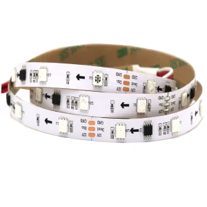 12V 24V LED Strip 5050 RGB Addressable Rgb Strip 10m Roll 60LED m WS2811 WS2812 Flexible 10mm Pcb LED Tape Lights Decor Lighting