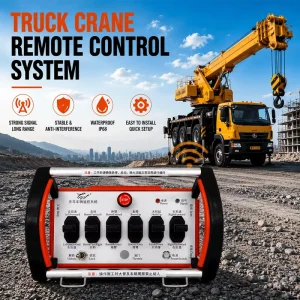 12V/24V Long-Distance Wireless Remote Control with Emergency Stop for Truck Crane