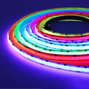 12V 24V RGB Addressable Rgbic COB Led Strip 520Leds 720Leds Magic Digital Smart Full Color FOB RGB COB Led Strip Lights