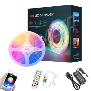 12V 24V Rgbic Dream Full Color COB Strip Smart Adressable Programable RGB COB LED Strips for Lighting Decoration
