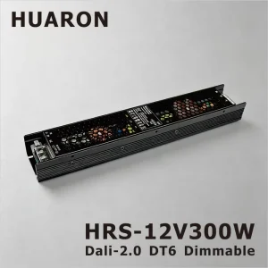 12V 300W DALI DT6 CV Driver 0.01%-100% Stepless Dimming Pure Copper Transformer MTBF 50000H LED Lighting Flicker-Free