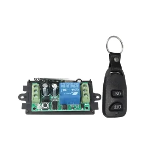 12V 433MHz Wireless Button Remote Transmitter with Switch Relay Receiver Remote Controllers