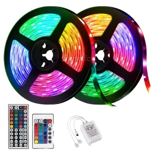 12V 5050 LED Strip Lights RGB App Control IP44 for Bedroom TV Wall Living Room Landscape Decoration