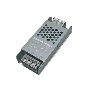 12V 5A 60W Single Output Slim LED Switching Power Supply 176V-264V AC to DC Transformer