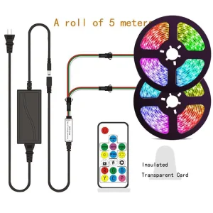 12V 5M 5050 SMD RGB Smart LED Strip Light 30 LEDs Waterproof Indoor Flexible TV Backlight