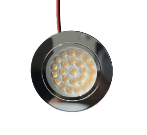 12V Chrome Mini LED Under Cabinet Puck Light