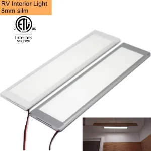 12V DC 8mm Aluminum Cabinet Lights for Caravan Interior LED With Dimmer Touch Switch