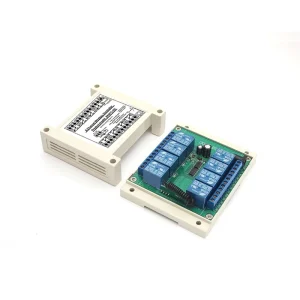 12V DV 10A 8-Channel Wireless RF Relay Module with Remote Control for Alarm Systems and Home Appliances