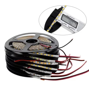 12V Flexible 2835 3528 LED Strip Light 120 LEDs/m 4mm PCB IP20 Warm Cold Natural White