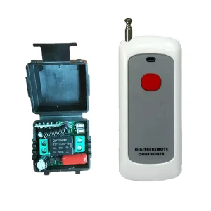 12V GND NO NC COM Wireless Remote Control 1-Door Switch