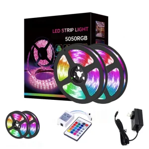12V IR-Controlled SMD 5050 RGB LED Strip Light 5m 10m Waterproof Indoor Decoration