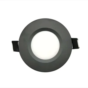 12V LED Recessed Ceiling Light 70mm Ultra-Slim Black Spring Clip RV Caravan Marine