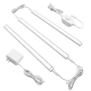 12V Linkable LED Under Cabinet Light Bars Dimmable 4500K 3 Pack