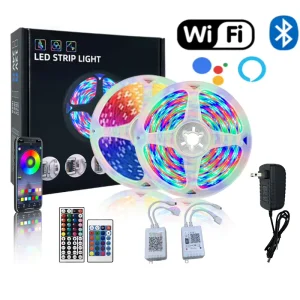 12V RGB LED Strip Light 54 LEDs/m 5m SMD5050 Waterproof Indoor App Control TV Backlight