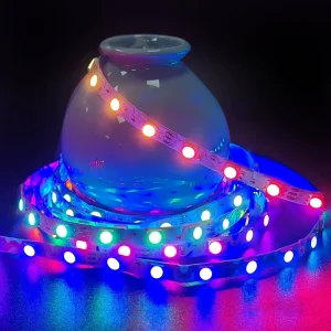 12V RGBW Addressable LED Strip Built-in IC S-Shape Flexible Tape 60 LEDs/m 14.4W/m Custom CCT