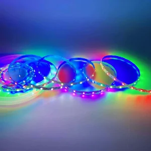12V S-Shape Zigzag Addressable Flexible Pixel RGB LED Strip for Signage