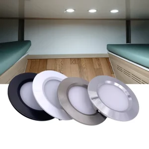 12V Touch Dimming LED Puck Light Recessed Under Cabinet Light for Camper RV Interior