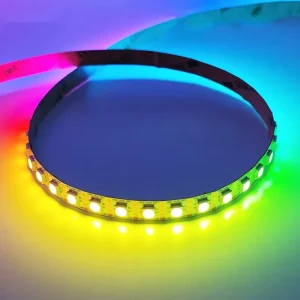 12V WS2815 4-Pin Individually Addressable RGB IC Programmable LED Strip, Wi-Fi, Dimmable