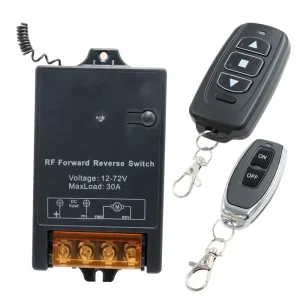 12V Wireless Remote Switch 30A Relay Reverse Polarity DC 12V Linear Actuator Controller Forward/Reverse