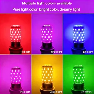 12W 16W AC Aluminum LED Corn Bulb E14 E27 220V Red Blue Green Pink Purple Yellow Home Decoration Indoor Lighting