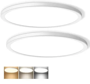 12W/20W/36W Modern LED Ceiling Light, 25mm Ultra-Slim, 3 CCT, 3000K/4000K/6500K