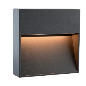 12W Square LED Wall Lamp with Remote Control Surface Mounted Aluminum Step Light for Staircase Lighting Modern Design