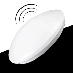 12W Traditional White Indoor Microwave Motion Sensor LED Ceiling Light for Hallway Corridor Stairs Closet Toilet