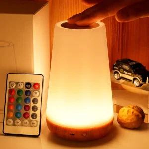 13 Color Changing Touch LED Night Light RGB Dimmable USB Rechargeable Portable Table Lamp Bedside Lamp Bedroom
