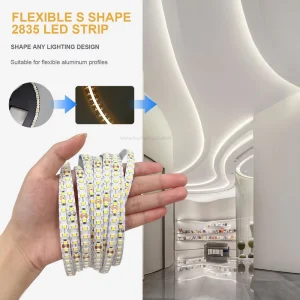 144 LEDs/m LED Strip Light 8mm Zigzag S-Shape Bendable Copper 2700K-6000K Bare Board