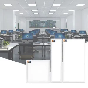 15-72W Power Selectable 2×4 Dimmable LED Ceiling Panel Light for Indoor School and Office Use