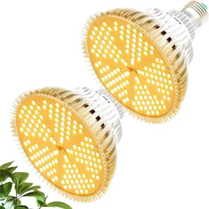 150-LED E26/E27 Plant Grow Light Bulb for Indoor Plants, Hydroponic Gardens, Greenhouses, Succulents, Vegetables and Flowers