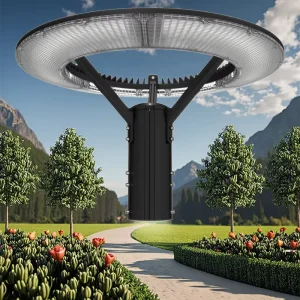 150W 22500Lm 5000K Outdoor Pole Lights Fixture LED Circular Area Light for Garden Yard Street Lighting
