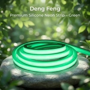 1510 Front-Lit Copper Flexible LED Neon Light Strip AC24V IP67 Green Ra85 Dimmable Indoor/Outdoor
